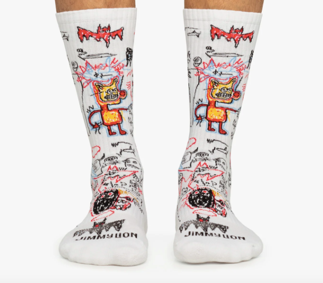 Chaussettes les plus cools sur BASQUIAT de JIMMY LION