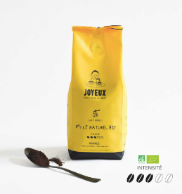 Café JOYEUX moulu LE NATUREL BIO N°5 paquet de 250 g