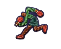 Broche Raquette Man de MACON & LESQUOY 4,2x4,3cm