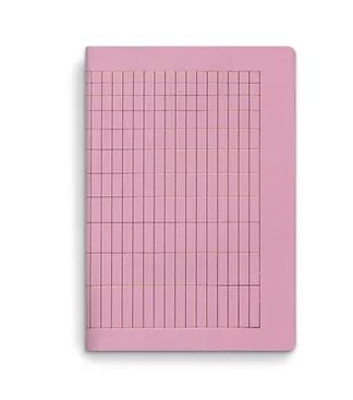 Carnet de note design rose à trous format A6