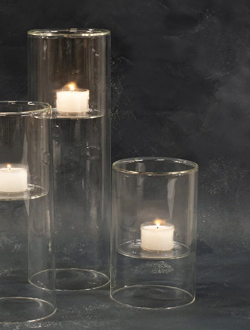 Photophore ou vase en verre