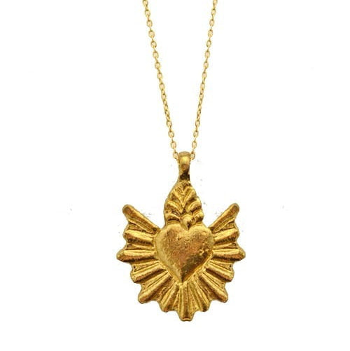 Collier sautoir coeur sacre boncoeurs-LAPETITEBOITEJAUNE