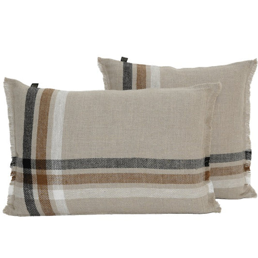 Coussin Haomy en lin lavé modèle MALIBU 40 x 60 cm
