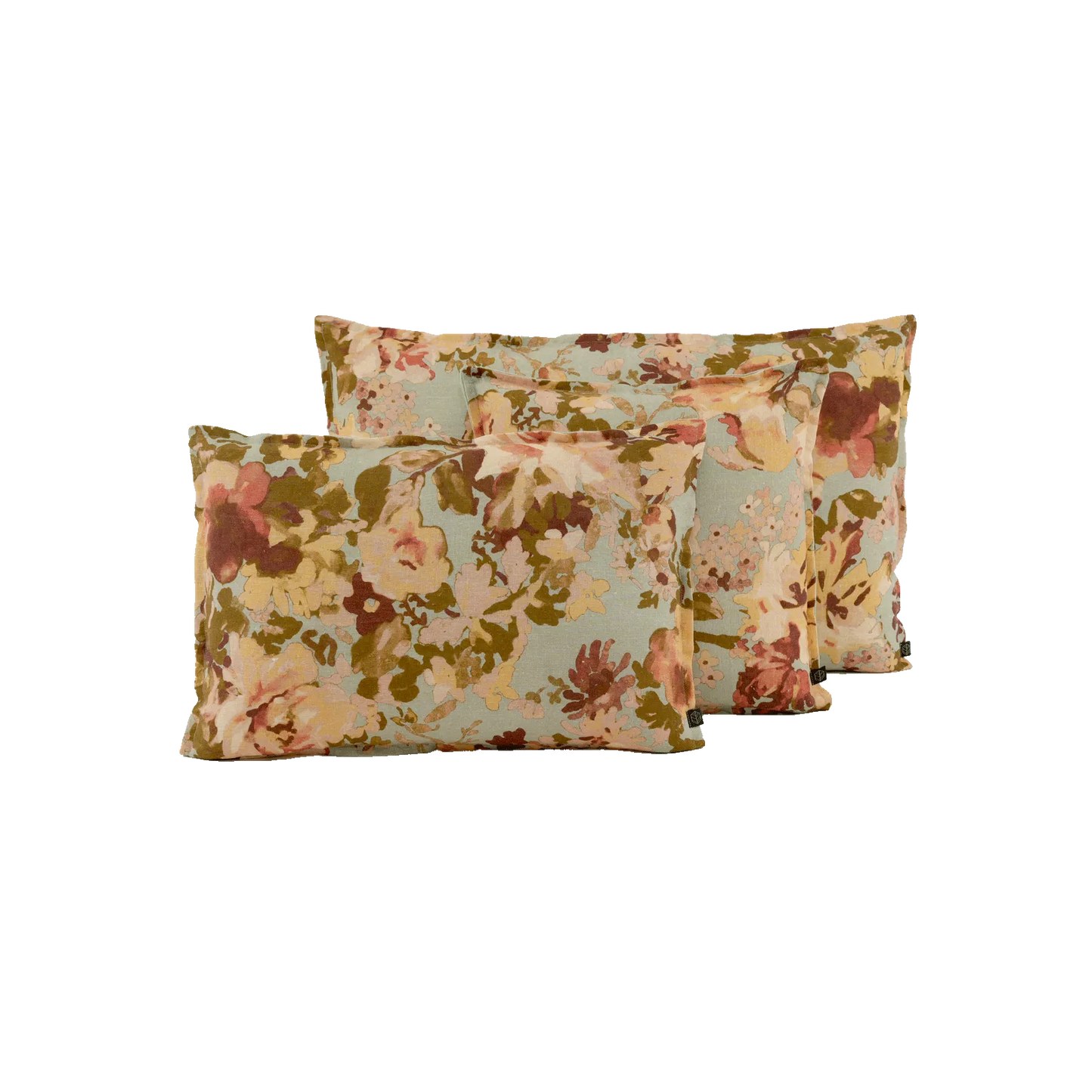 Coussin imprimé fleuri, modèle Bologne - Haomy