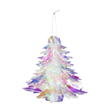 DECO DE NOEL SAPIN A REFLET GIVRE ET ARGENTE - LA PETITE BOITE JAUNE