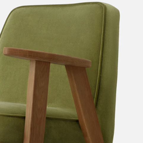 FAUTEUIL CHENE ET VELOURS 366 CONCEPT - LA PETITE BOITE JAUNE