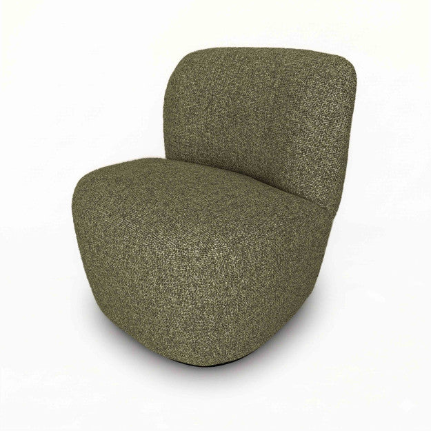 FAUTEUIL DESIGN COMPACT TWEED KAKI - LA PETITE BOITE JAUNE