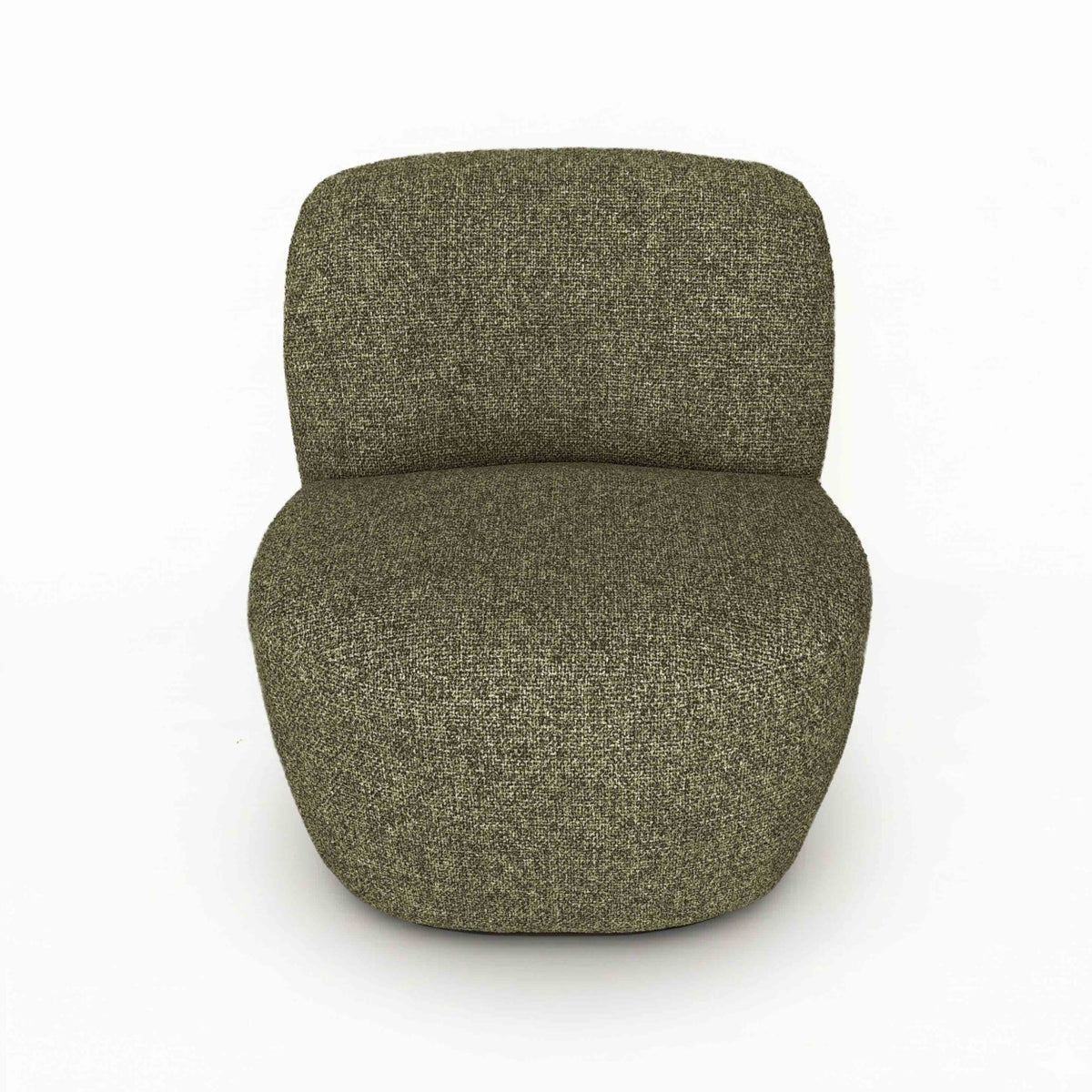FAUTEUIL DESIGN COMPACT TWEED KAKI - LA PETITE BOITE JAUNE