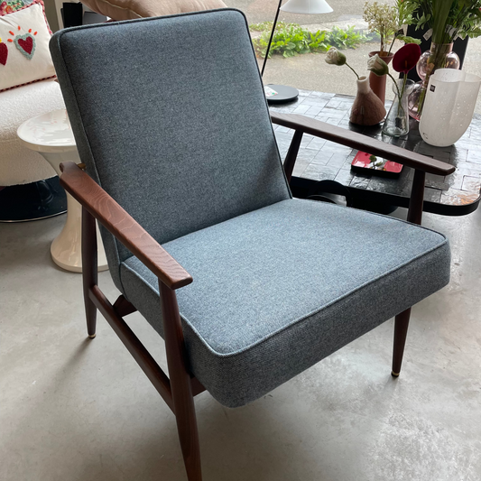 FAUTEUIL FOX frene ET LAINE BLEU 366CONCEPT-LAPETITEBOITEJAUNE