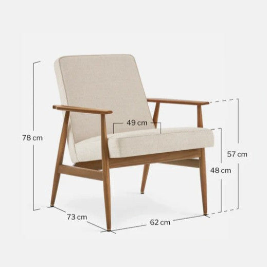 FAUTEUIL FOX frene ET LAINE BLEU 366CONCEPT-LAPETITEBOITEJAUNE