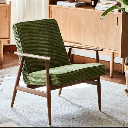 FAUTEUIL_FOX_frene_ET_velours VERT_366CONCEPT_-LAPETITEBOITEJAUNE