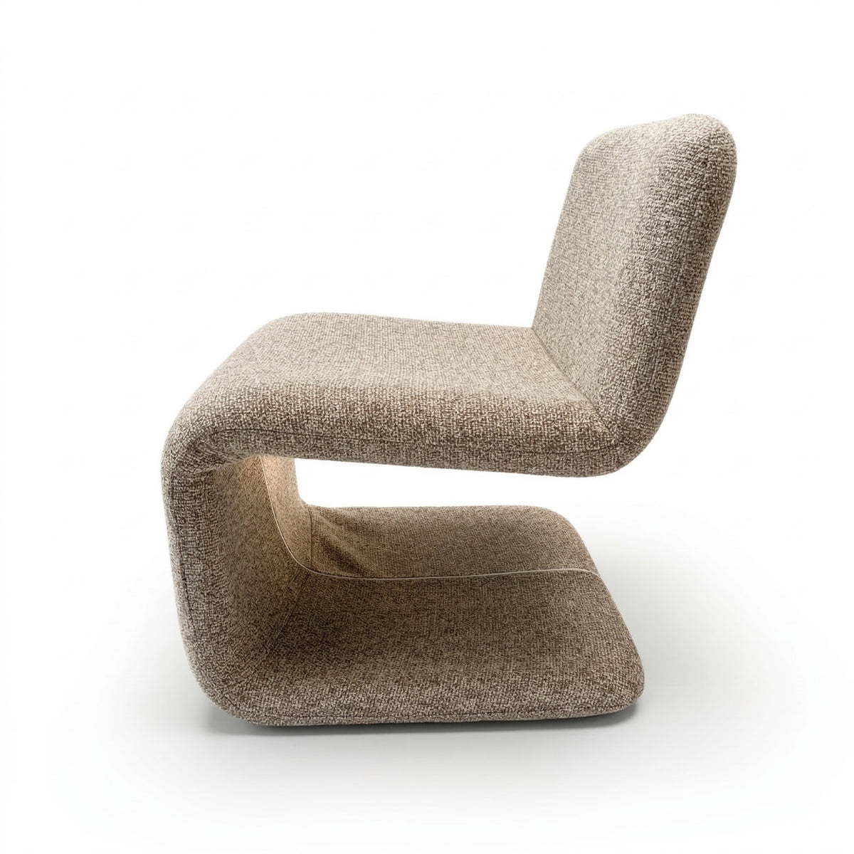 FAUTEUIL TWEED BEIGE DESIGN - LA PETITE BOITE  JAUNE