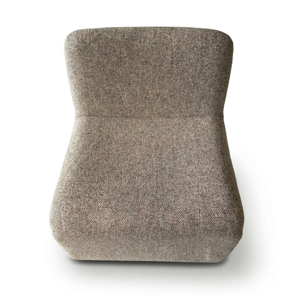 FAUTEUIL TWEED BEIGE DESIGN - LA PETITE BOITE  JAUNE