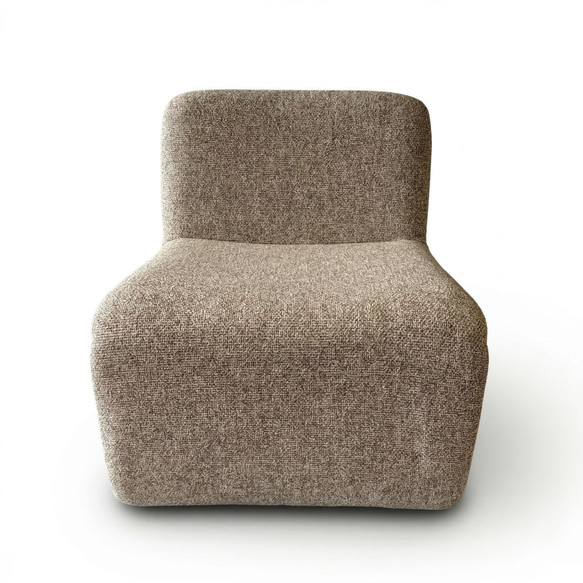 FAUTEUIL TWEED BEIGE DESIGN - LA PETITE BOITE  JAUNE