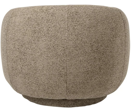 FAUTEUIL TWEED TAUPE PIVOTANT - LA PETITE BOITE JAUNE