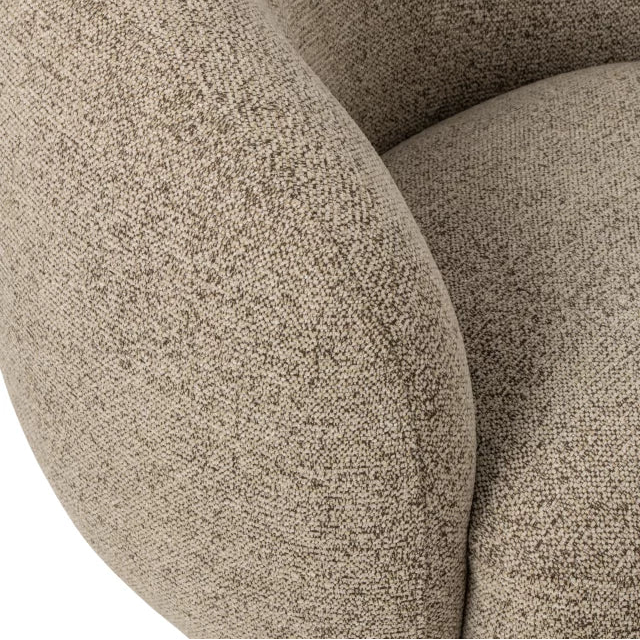 FAUTEUIL TWEED TAUPE PIVOTANT - LA PETITE BOITE JAUNE