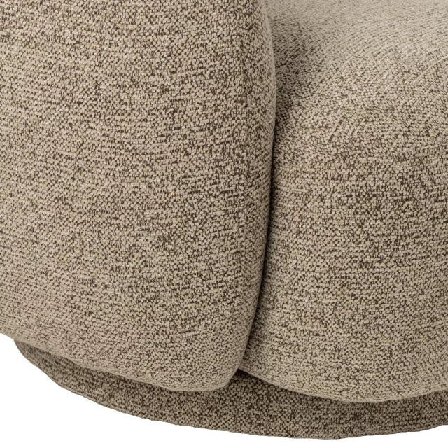 FAUTEUIL TWEED TAUPE PIVOTANT - LA PETITE BOITE JAUNE