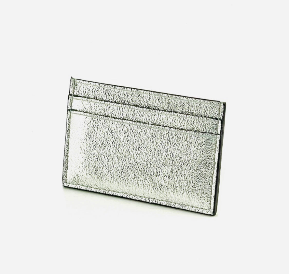 Porte carte 100% cuir de vachette brillant