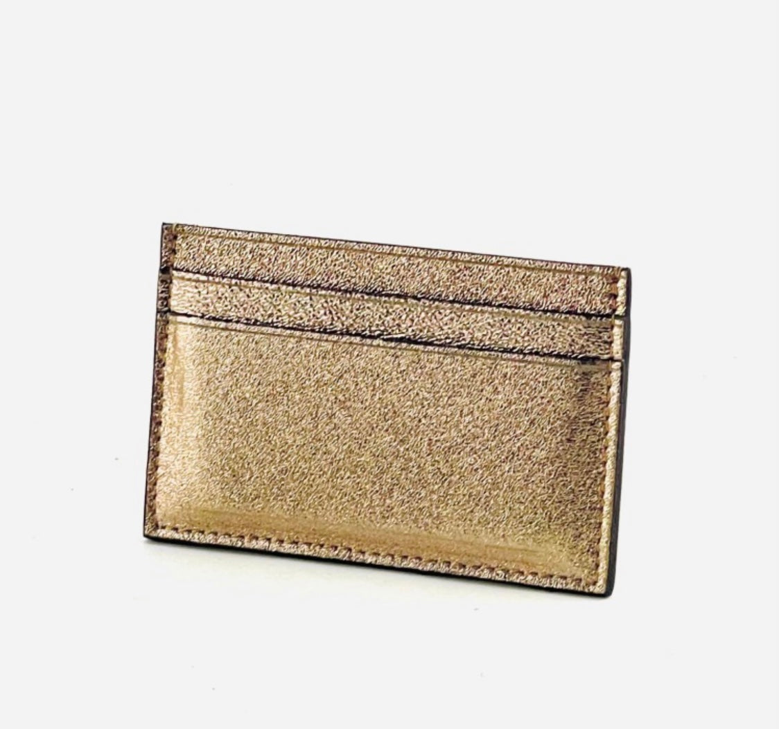 Porte carte 100% cuir de vachette brillant