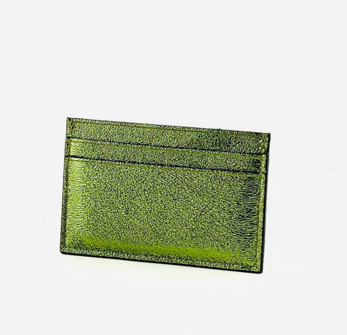 Porte carte 100% cuir de vachette brillant