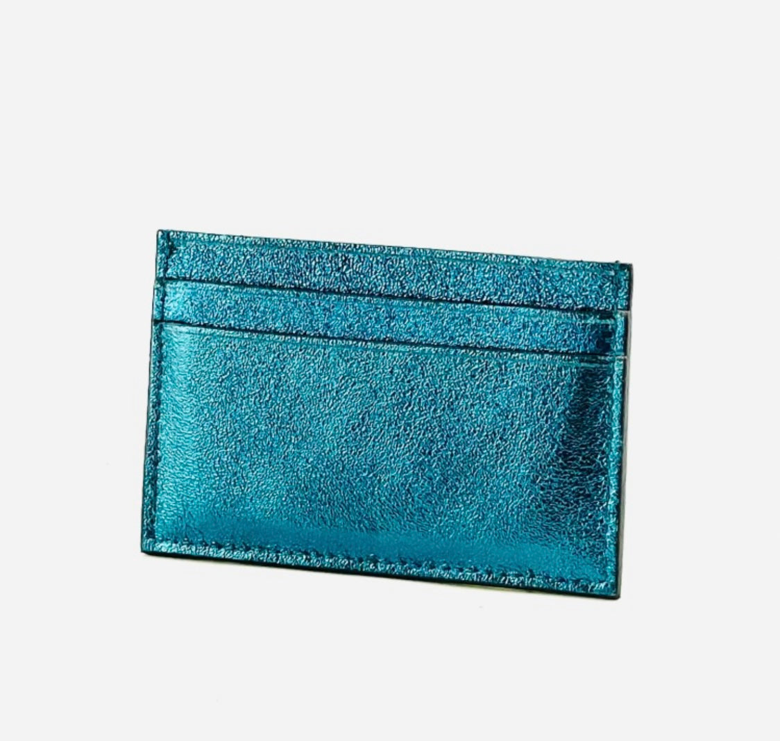 Porte carte 100% cuir de vachette brillant