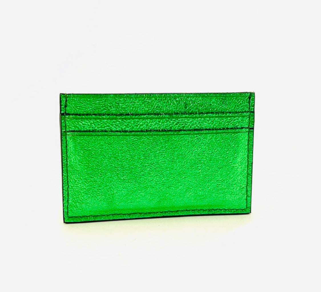 Porte carte 100% cuir de vachette brillant