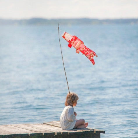 Koinobori fantaisiste, manche à air en forme de carpe