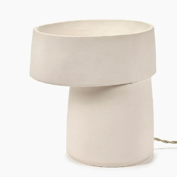 LAMPE DE TABLE EN GRÈS BLANC SERAX