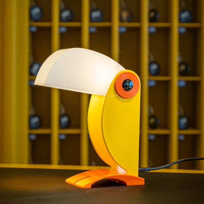 LAMPE TOUCAN LED DESIGN VINTAGE JAUNE - LA PETITE BOITE JAUNE