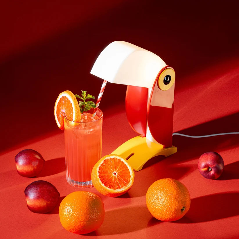LAMPE TOUCAN LED DESIGN VINTAGE ROUGE 1- LA PETITE BOITE JAUNE