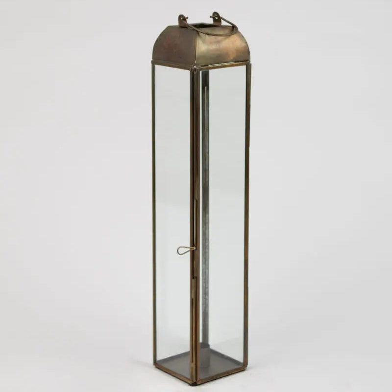 LANTERNE VERRE ET METAL INTERIEUR OU EXTERIEUR - LA PETITE BOITE JAUNE