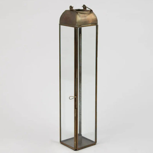 LANTERNE VERRE ET METAL INTERIEUR OU EXTERIEUR - LA PETITE BOITE JAUNE
