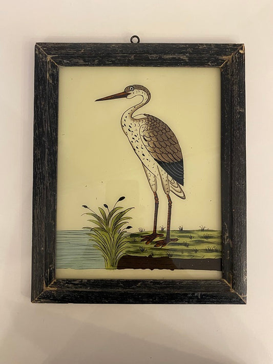 Cadre / Tableau avec animal peint sur vitre - Taille M