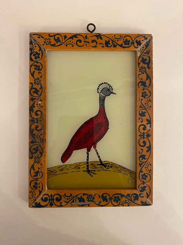 Cadre / Tableau avec animal peint sur vitre - Taille S