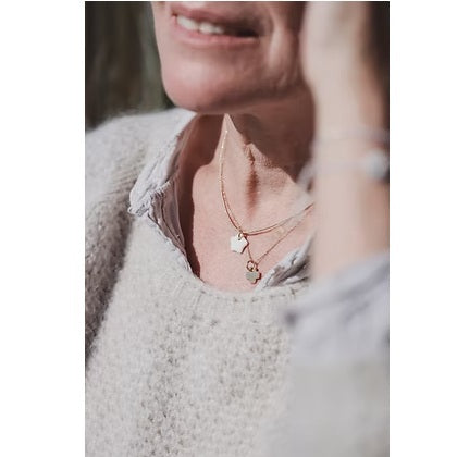 Collier élastique et céramique blanche ou noire fabriqué en France
