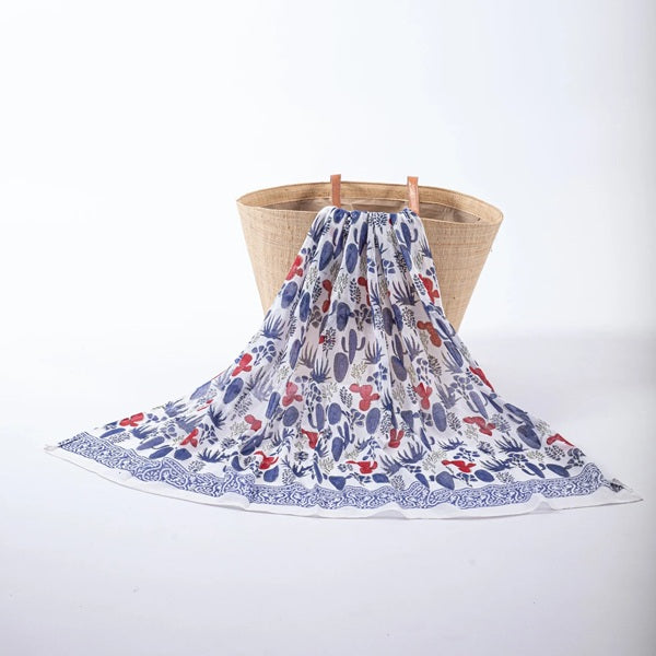 Foulard, paréo ou écharpe en coton 200 x 100 cm
