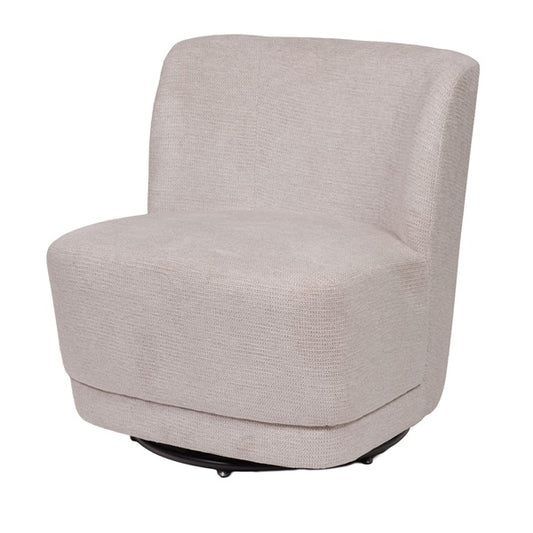 Fauteuil sable Berny pivotant 360°