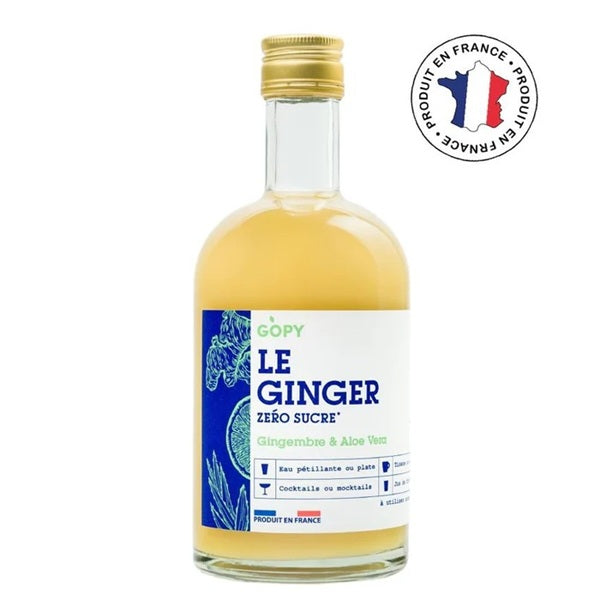 Boisson BIO au Gingembre zéro sucre ALOE VERA par GOPY (240 ml ou 500 ml)