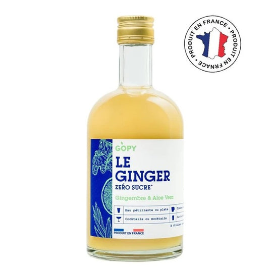 Boisson BIO au Gingembre zéro sucre ALOE VERA par GOPY (240 ml ou 500 ml)