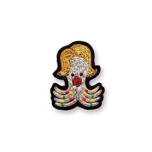 Broche Pieuvre blonde de MACON & LESQUOY 3 x 3.8 cm