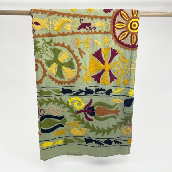 Plaid Jaipur kaki pour Haomy (210 x 115 cm)
