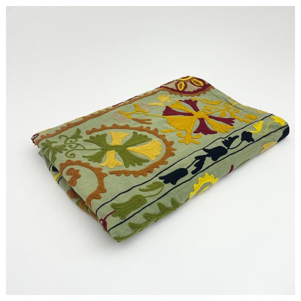 Plaid Jaipur kaki pour Haomy (210 x 115 cm)