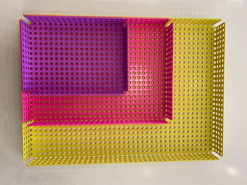 Plateau en métal fluo trop fun - Taille S (A6)