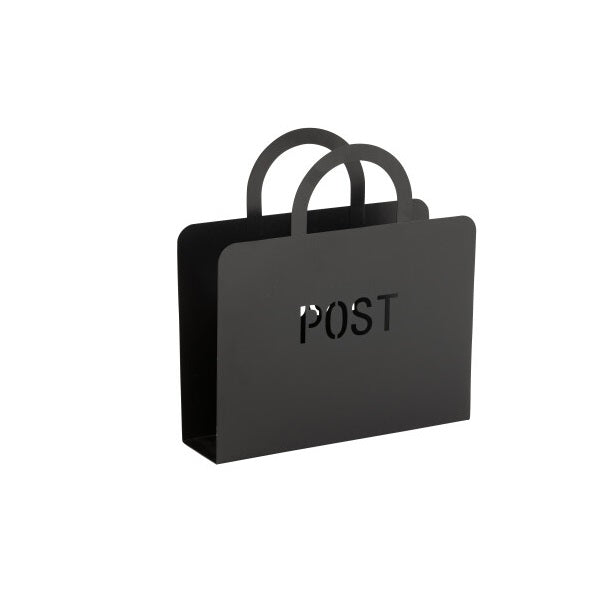 Porte journaux et revues en métal noir