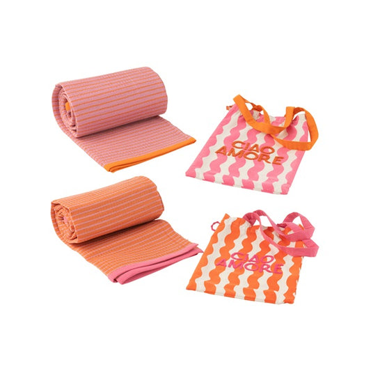 Tapis de plage et son sac CIAO AMORE