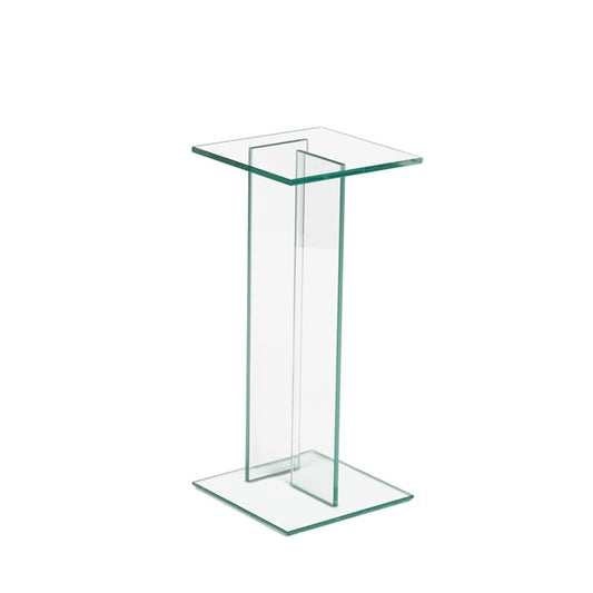 Bout de canapé / table d'appoint en verre