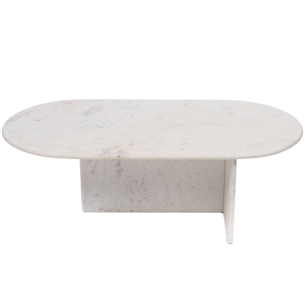 Table basse en marbre blanc