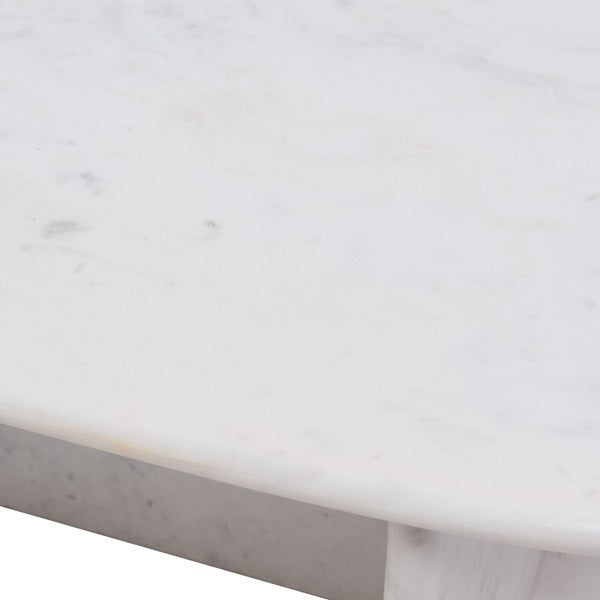 Table basse en marbre blanc