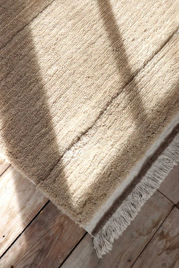 Tapis lavable en laine STEPPE Beige  (170 x 240 cm) de LORENA CANALS