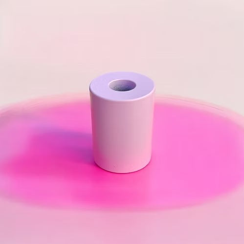 Bougeoir tube en acier thermolaqué